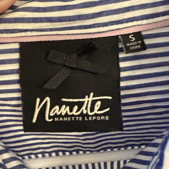 Nanette Lepore Women’s Small Button Down Shirt Preppy - Picture 11 of 14